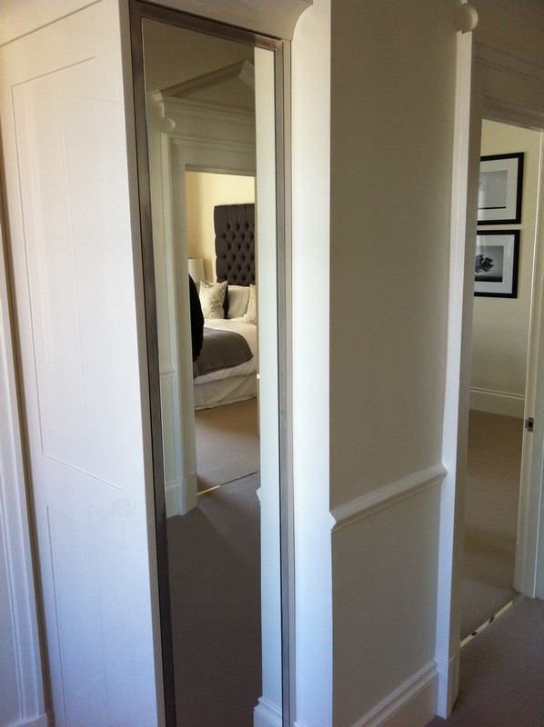 Full-length wardrobe mirror fitted in Balham home