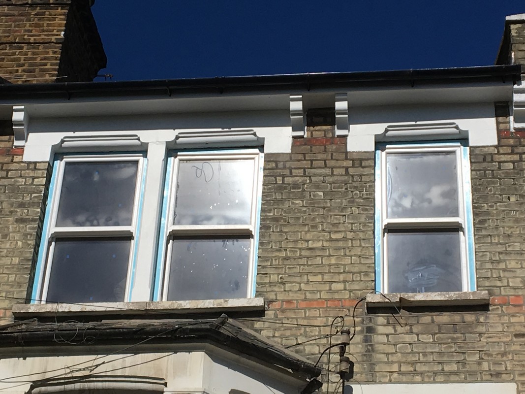 New uPVC sash windows fitted on Victorian terrace in Balham