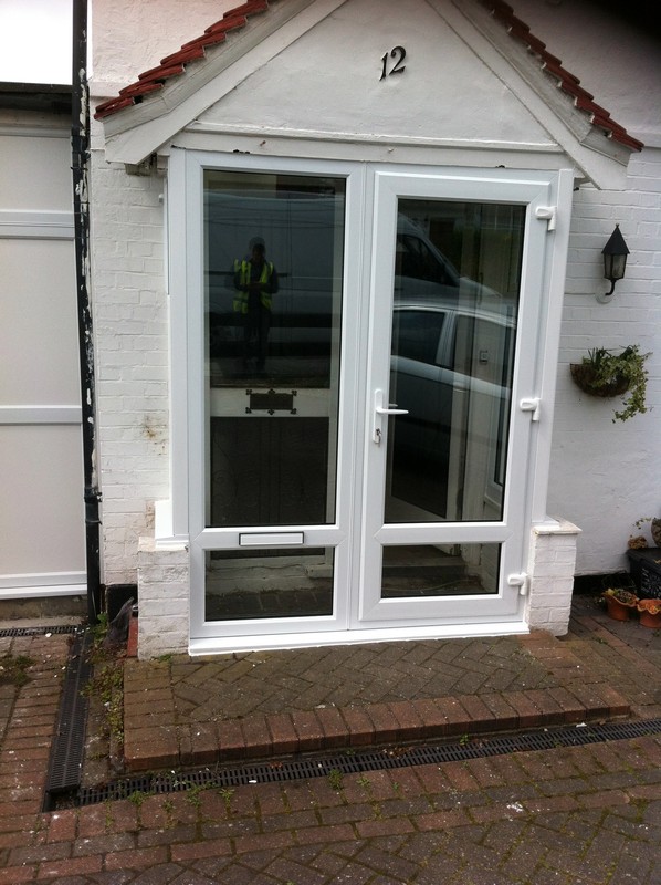 uPVC French doors fitted as front entrance in Balham
